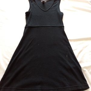 Banana Republic Knit Black Mid-Length Dress